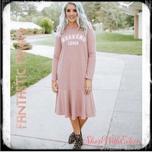 Fantastic Fawn Weekend Lover Mauve Blush Dress NWT